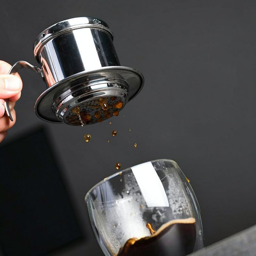 Coffee Equipment Pour Over - Caffettiera manuale vietnamita con filtro, in
